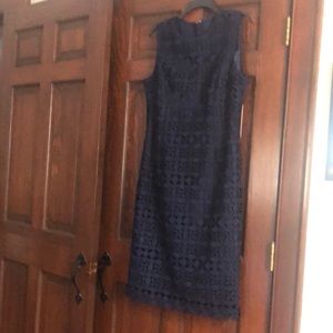 COPY - Navy blue crocheted dress